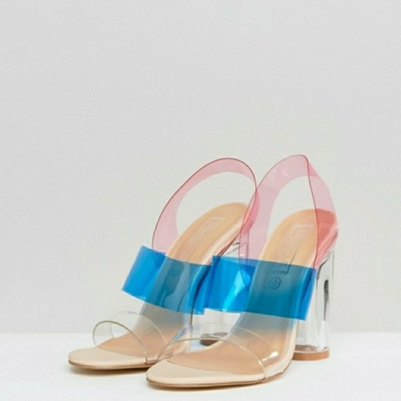 perspex heels asos